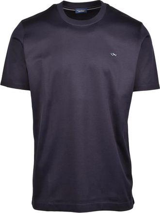 Paul & Shark T-shirt met ronde hals - Heren - T-shirts - Zwart - S - Katoen - Tops