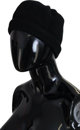 Dolce & Gabbana Womens Virgin Wool Beanie Black