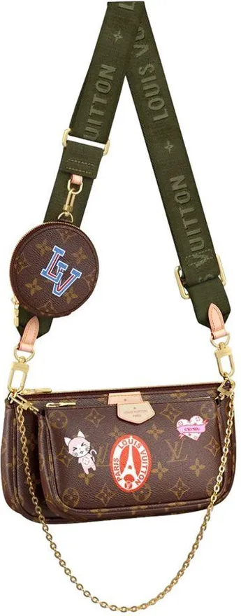Monogram Pochette Accessoires with Stickers