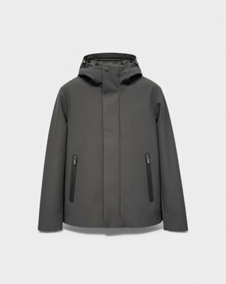 H&egrave;SKIMO Jassen, Heren, Zwart, 2Xl, Leer, Short Parka Tech Bonded