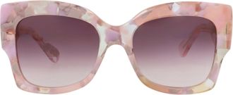 Chlo&eacute; Square-Frame Recycled Acetate Sunglasses