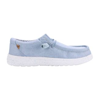 Lamofootwear Womens Paula Breeze Jersey Knit Casual Shoe In Sky Blue