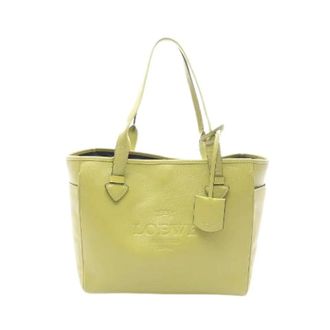 Loewe Pre-owned Tote Bags, female, Green, Size: ONE SIZE Pre-owned Heritage Small Leather Tote Bag