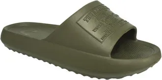True Religion Wayne Logo Single Slide in Olive at Nordstrom, Size 11
