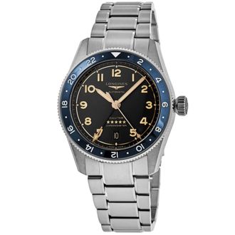 Longines Spirit Zulu Time Grey Dial Stainless Steel Mens Watch L3.812.4.60.6
