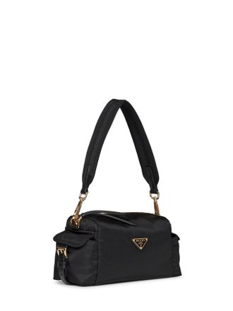 Prada Womens Shoulder Bag Explore Black Recycled Polyamide Handbags Hand