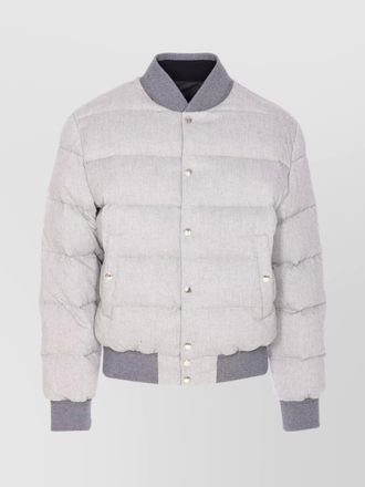 Dolce & Gabbana reversible down jacket contrast collar