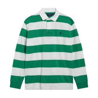 Polo Ralph Lauren Polo Shirts, male, Multicolor, Size: 2XL Rugby Long Sleeve Knit