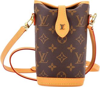 Louis Vuitton Brown Monogram Canvas Fold Me Pouch (Authentic Pre-Loved)