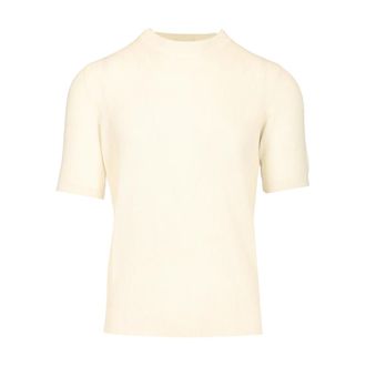 Mauro Ottaviani Ribbed T-shirt - male - Mauro Ottaviani - T-Shirts - White - L - Tops