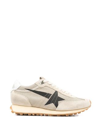 Golden Goose Running Marathon Mesh Upper Suede Toe Leather Heel