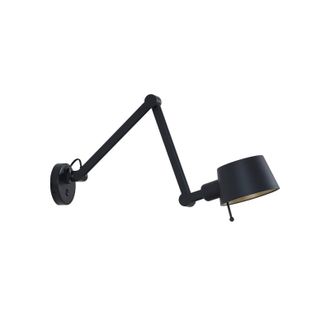 Lucande L&aacute;mpara De Pared silka En Negro Metal - Lucande