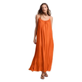 Kocca Maxi Dresses, female, Orange, Size: XS Free flowing full length dress