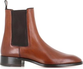 Christian Louboutin Schoenen, Heren, Bruin, 42 EU, Leer, Samson Flat