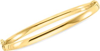 Ross-Simons 18kt Gold Over Sterling Bangle Bracelet