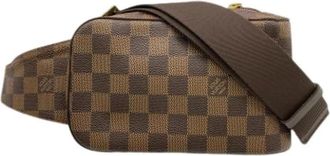 Louis Vuitton Pre-owned Damier Schoudertas - Heren - Vintage Heuptassen - Bruin - ONE Size - Leer - Vintage