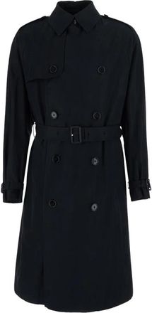 HUGO BOSS Trenchcoat met riem - Heren - Trenchcoats - Zwart - L - Katoen - Jassen