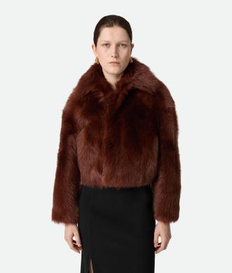 Bottega Veneta Giubbotto Crop In Shearling Toscana - Bottega Veneta
