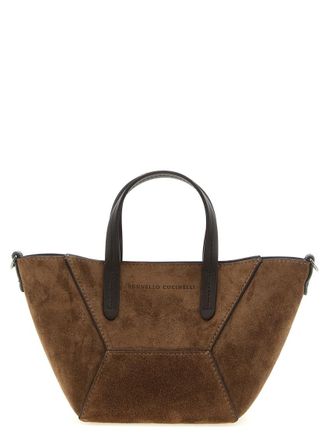 Brunello Cucinelli Brown BC Duo Mini Tote
