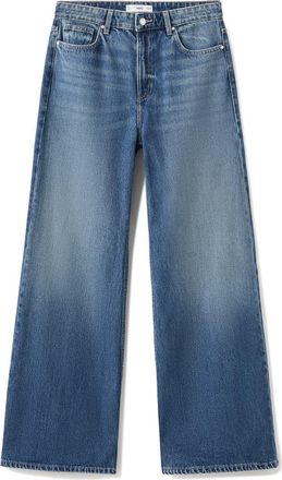 Mango Wide Leg Jeans in Medium Blue at Nordstrom, Size 10