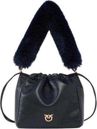 Pinko Pouchnappaimitatifur - Dames - Schoudertassen - Blauw - ONE Size - Tassen
