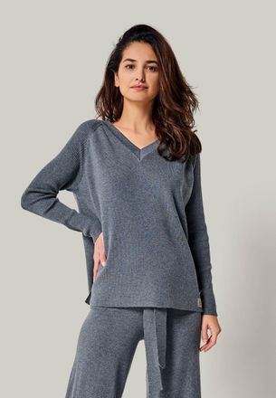 You Look Perfect PULLOVER DORINA - Merino Pullover mit V-Ausschnitt