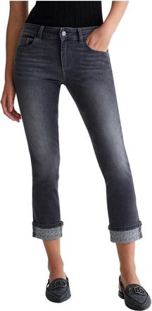 Liu Jo Cropped Jeans - Dames - Cropped Jeans - Zwart - W28 - Katoen - Jeans