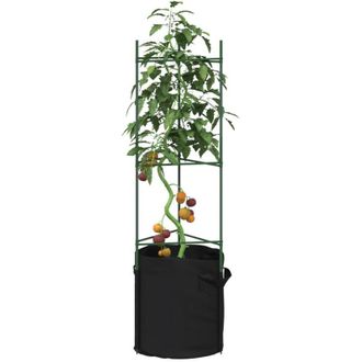 vidaXL Tutores Para Tomates Con Bolsa 8 Uds De Acero Y Pp 116 Cm Vidaxl