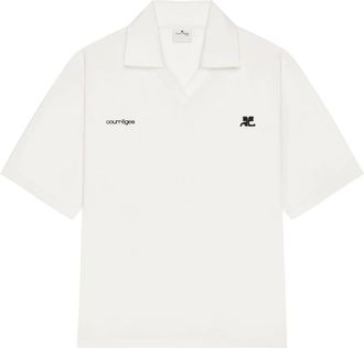 Courr&egrave;ges Donna, Top, Bianco, S, new