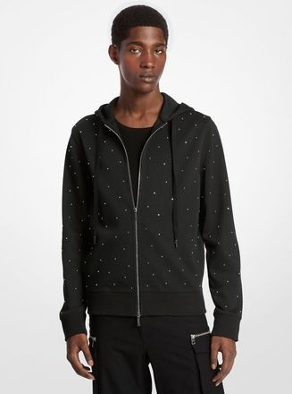 Michael Kors Studded Cotton Blend Hoodie