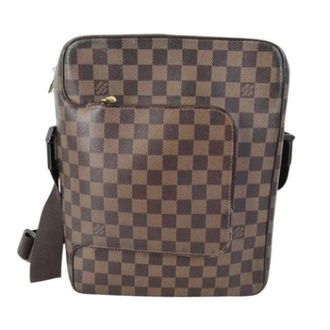 Louis Vuitton Pre-owned Vintage Damier Ebene Schoudertas - Heren - Pre-owned - Bruin - Maat: ONE Size Leer