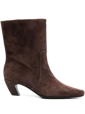 Marc Ellis 55mm square toe boots - Brown