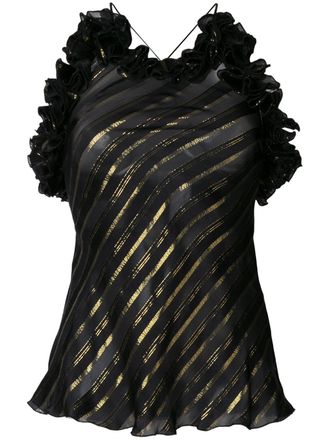 Philosophy di Lorenzo Serafini Blusa con motivo a strisce - Nero