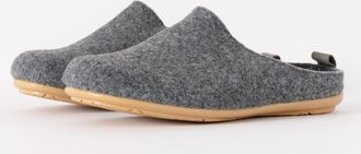 Ilse Jacobsen Womens Snippy Slippers in Grey Wool - Size UK 7
