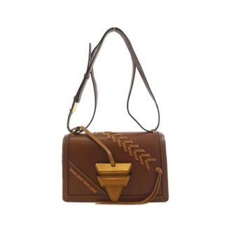 Loewe Pre-owned Leren Crossbodytas - Dames - Pre-owned - Bruin - Maat: ONE Size Leer