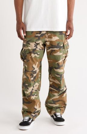 Vans Para Camo Baggy Cargo Pants in Aluminum Camo at Nordstrom, Size 34