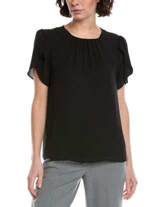 CeCe by Cynthia Steffe Cece Tulip Sleeve Shirred Neck Top