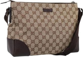 Gucci Borsa a spalla Pre-owned GG Canvas - - Pre-owned - Donna - Marrone - ONE SIZE