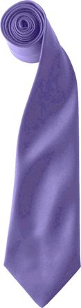Premier Kleuren Heren Satin Clip Tie (Pakket van 2) (Paars)