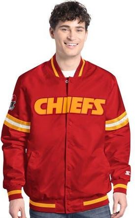 Starter Mens Starter Red Kansas City Chiefs Scout Full-Snap Varsity Jacket at Nordstrom, Size Xx-Large