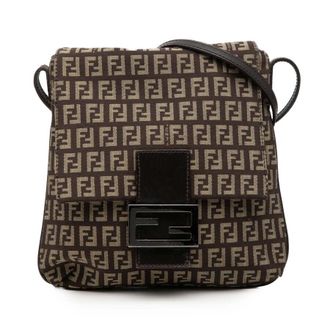 Fendi Pre-owned Fendi Zucchino Canvas Crossbody Ladies TIVO13B1YZGOXPSM