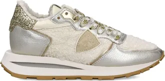 Philippe Model Womens Tropez Haute Low Sneaker In Baby Bear Blanc