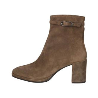 Unisa Larisa Enkellaarsjes - Dames - Schoenen - Beige - Maat: 39 EU Leer