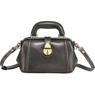 OLD TREND Azalea Genuine Leather Mini Doctor Satchel in Grey at Nordstrom