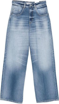 Icon Denim Los Angeles Cropped Wide-Leg Jeans