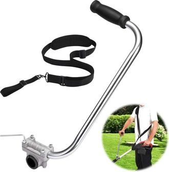 OEM Poign&eacute;e De Coupe-bordure - Aluminium 15 Pouces - Bandouli&egrave;re R&eacute;glable 31 &Agrave; 43 Pouces - Pour D&eacute;broussailleuse Et Coupe-herbes - 1 Pi&egrave;ce