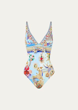 Camilla Verses in Vintage High Triangle One-Piece Swimsuit