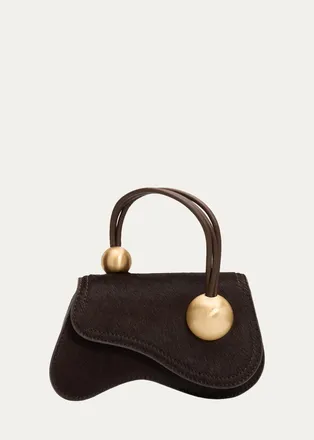 Cult Gaia Kazia Nano Calf Hair Crossbody Bag
