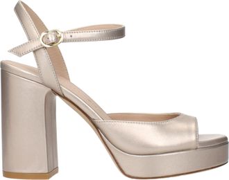 Stuart Weitzman Dayna Sandalias Mujers Cuero Beige/Champ&aacute;n