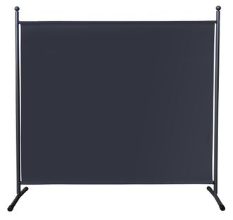 Quick-Star Quick-star - Paravent 180 X 178 Cm Stoff Raumteiler Gro&szlig; Stellwand Trennwand Balkon Sichtschutz Grau